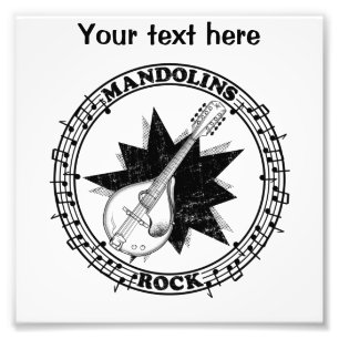 Mandolins Sten Fototryck