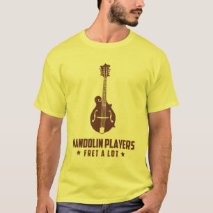 Mandolinspelare att gräma sig ett lott tröja