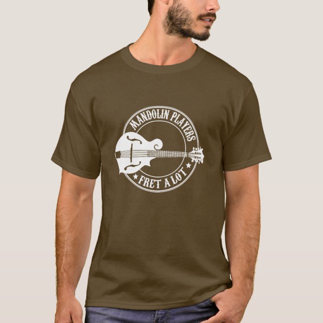 Mandolinspelare Tee Shirt (Framsida)