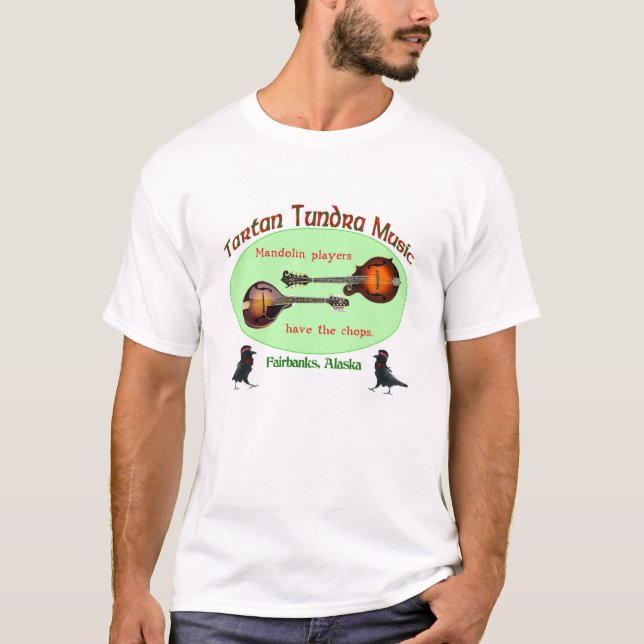 Mandolinspelare Tee Shirt (Framsida)