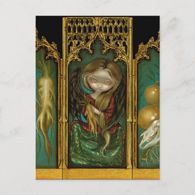 "Mandragora Triptych" vykort (Framsida)