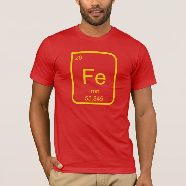 Mandräkt för järn (inslag) t-shirt (Framsida)