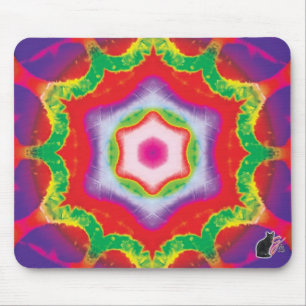 Mandril Kaleidoscope Mouse Pad Musmatta