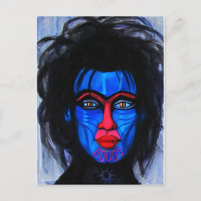 mandril man vykort (Framsida)