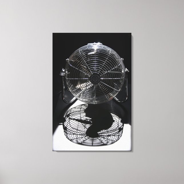 Mandrill Fläkt BW still Life Photography Canvas (Framsida)