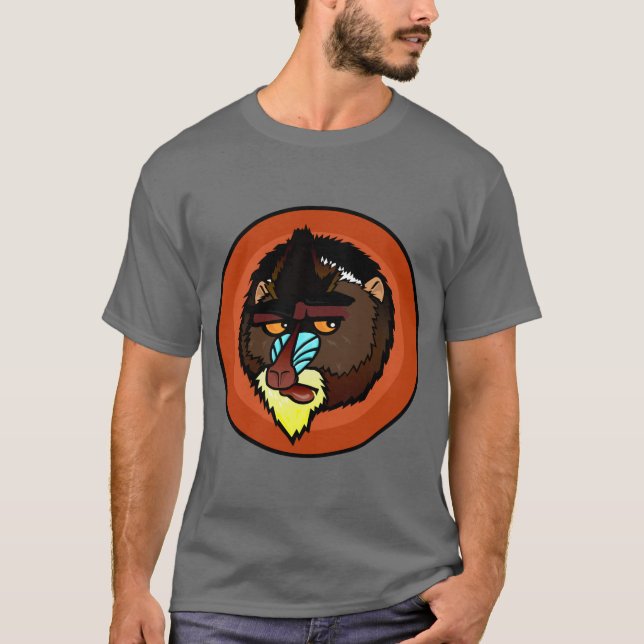 MANDRILL KORTÄRMAD T-SHIRT (Framsida)