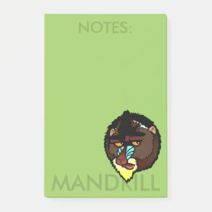 MANDRILL LODRÄT EFTER IT-ANTECKNINGSBLOCK POST-IT BLOCK