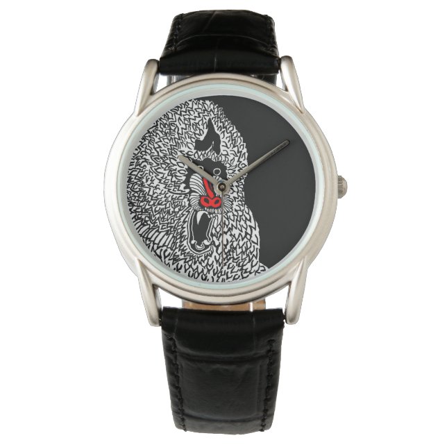 Mandrill Monkey Watch Armbandsur (Framsida)
