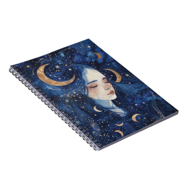 Måndrömmar Spiral Journal Anteckningsbok (Högra Sidan)