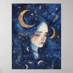 Måndrömmar Spiral Poster