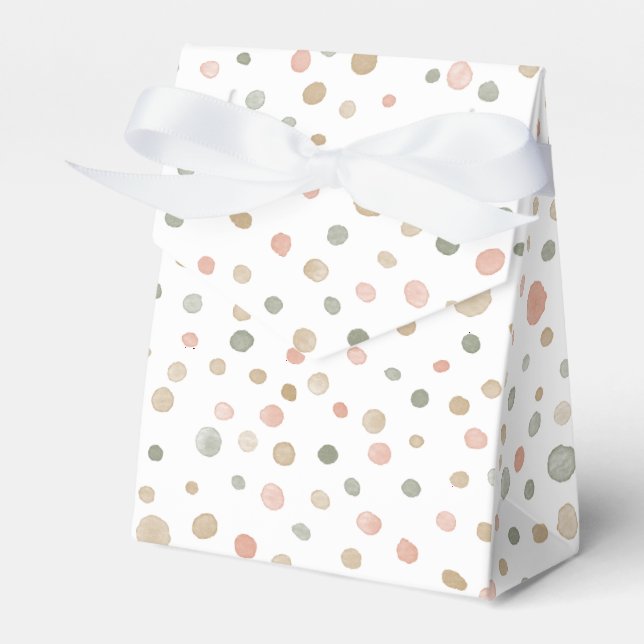 Mandy Confetti Watercolor Prickar Favor Box Presentaskar (Framsidan Sidan)