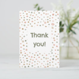 Mandy Confetti Watercolor Prickar Tackkort Tack Kort