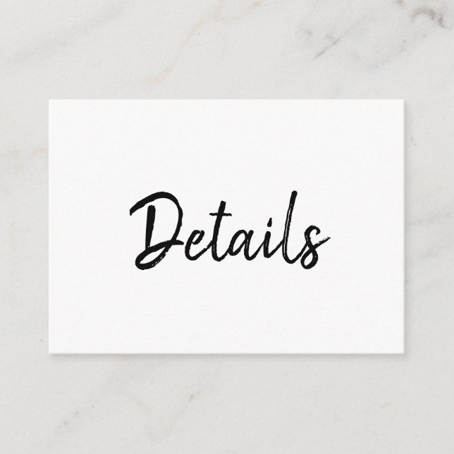 Mandy Minimalistiska Enkla Inneslutningskort Tilläggskort (Framsida)