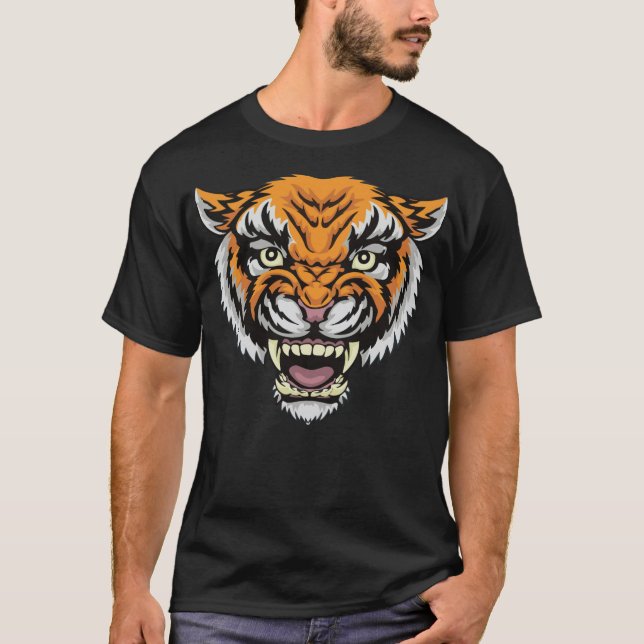 MANDY Nicolas Cage Tiger baseball catcher  T Shirt (Framsida)