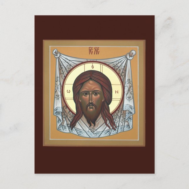 Mandylion Prayer Card Vykort (Framsida)