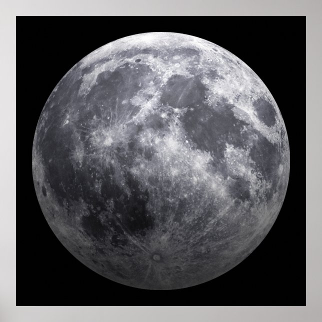 Måne - 3D-effekt Poster (Framsidan)