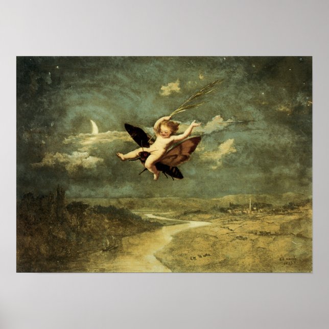 "Måne Älvors II" av Naish - Skriv ut Poster (Framsidan)