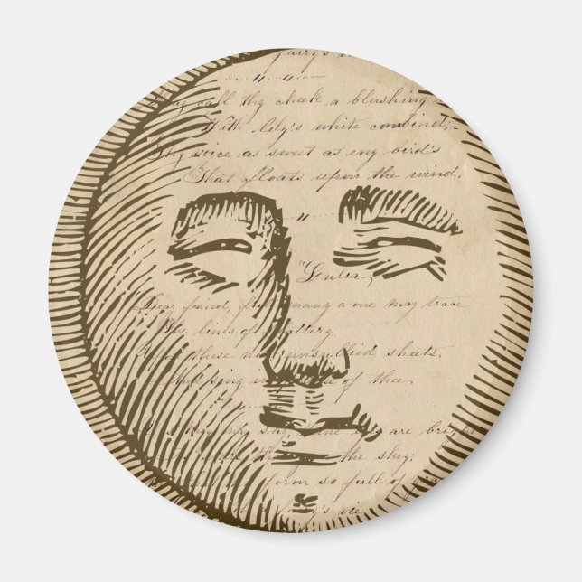 Måne Ansikte Magnet (Framsidan)