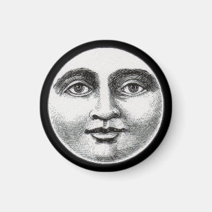 Måne Ansikte Magnet