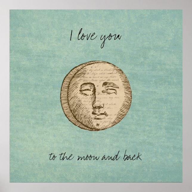 Måne Ansikte Poster (Framsidan)