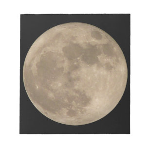 Måne Anteckningsblock Full Moon Anteckningsblock R
