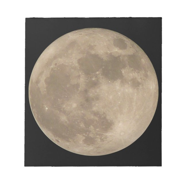 Måne Anteckningsblock Full Moon Anteckningsblock R (Framsida)