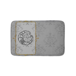 Måne är Mine Grått Badrumsmatta