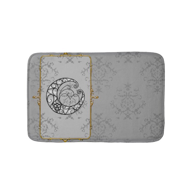 Måne är Mine Grått Badrumsmatta (Framsidan)