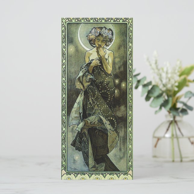 Måne av Alphonse Mucha (Stående Fram)