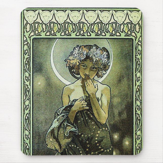 Måne av Alphonse Mucha Musmatta (Framsidan)
