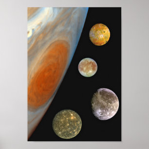 Måne av det Jupiter affischtrycket Poster