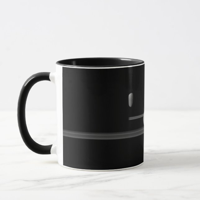 Måne av Saturnus Ceramic Mugg (Vänster)