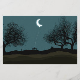 Måne Balloon Brevpapper