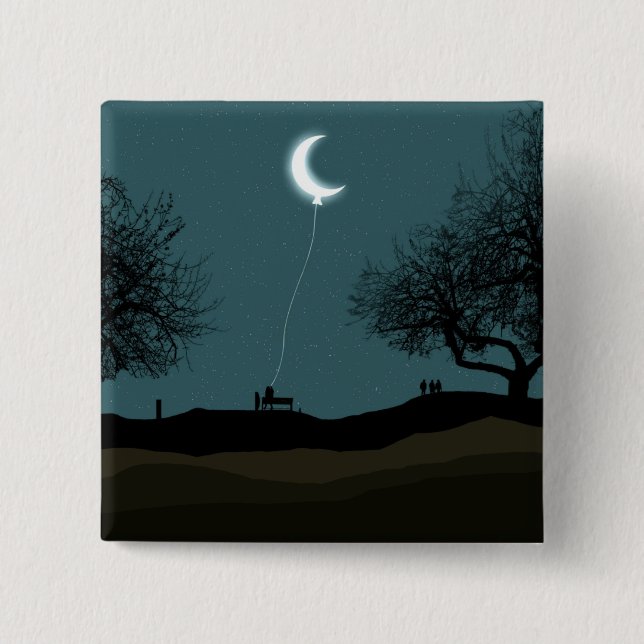 Måne Balloon Knapp (Framsida)