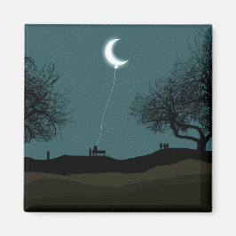 Måne Balloon Magnet