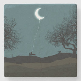 Måne Balloon Stenunderlägg