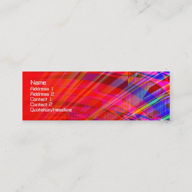 Måne Base City Ljus Mini Visitkort (Framsida)