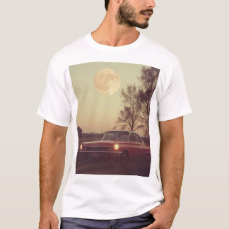 måne bil t shirt