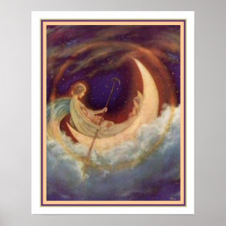 Måne Boat to Dreamland - Hugh Williams 16 x 20 Poster