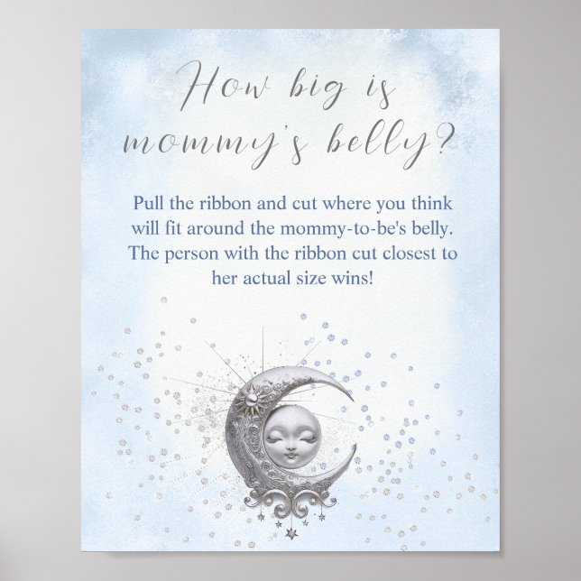 Måne Boy Shower hur stor är Mamma Belly? Poster (Framsidan)