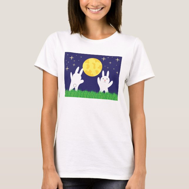 Måne Bunnies Shirt T-shirt (Framsida)
