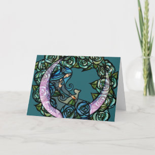 Måne Cat Goddesss MoonChild Cats Kort