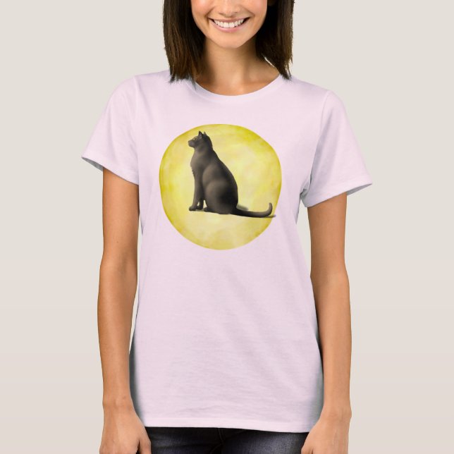 Måne Cat Tee Shirt (Framsida)