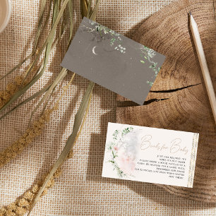 Måne Child   Begäran om Boho Hippie Baby Shower Bo Tilläggskort