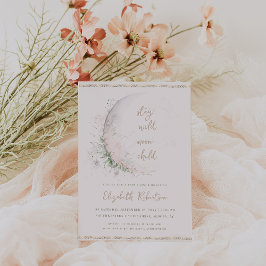 Måne Child | Boho Hippie Baby Shower Inbjudningar