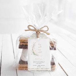 Måne Child | Boho Hippie Baby Shower Tack Presentetikett