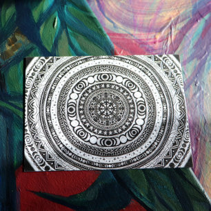 Måne Child Mandala Triple Måne Witch Helg Vykort
