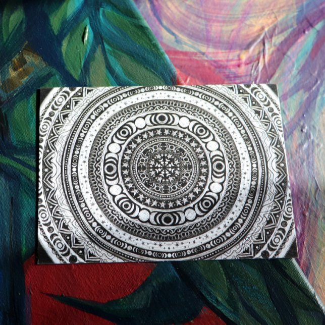 Måne Child Mandala Triple Måne Witch Helg Vykort (Skapare uppladdad)