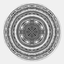 Måne Child Mandala Triple Måne Witch Runt Klistermärke