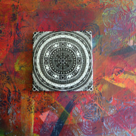 Måne Child Mandala Triple Måne Witch Stenunderlägg